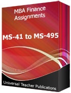 MBA Finance (Ms-41 to Ms-495)
